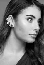 Earcuff Petali Nero Crystal e BlackDiamond
