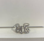 Anello Doppia Lettera Swarovski