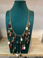 Collana Cascata Pietre Colorate