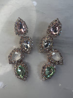 Orecchini Drop strass long version
