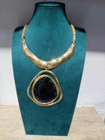 Collana Girocollo "Eclipse" con Pendente Scultoreo