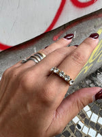Anello mezza veretta Oro Crystal