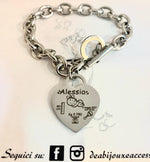 Bracciale nascita con ciondolo cuore