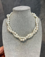 Collana perle intrecciate