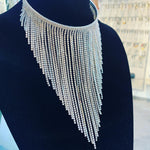 Collana Multifili Strass