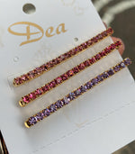 Hair Clip Strass set di tre