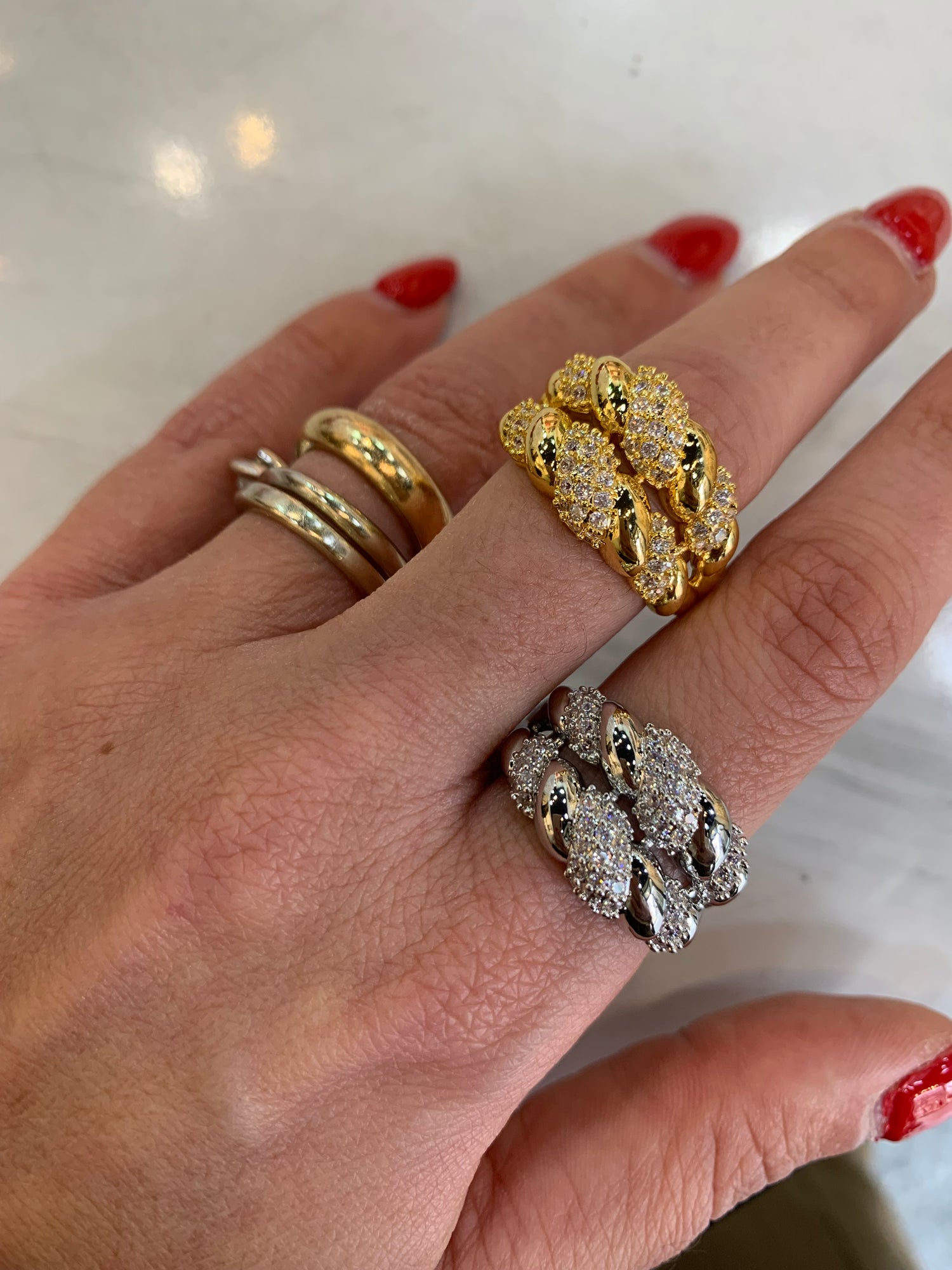 Anello Croissant Ziconato