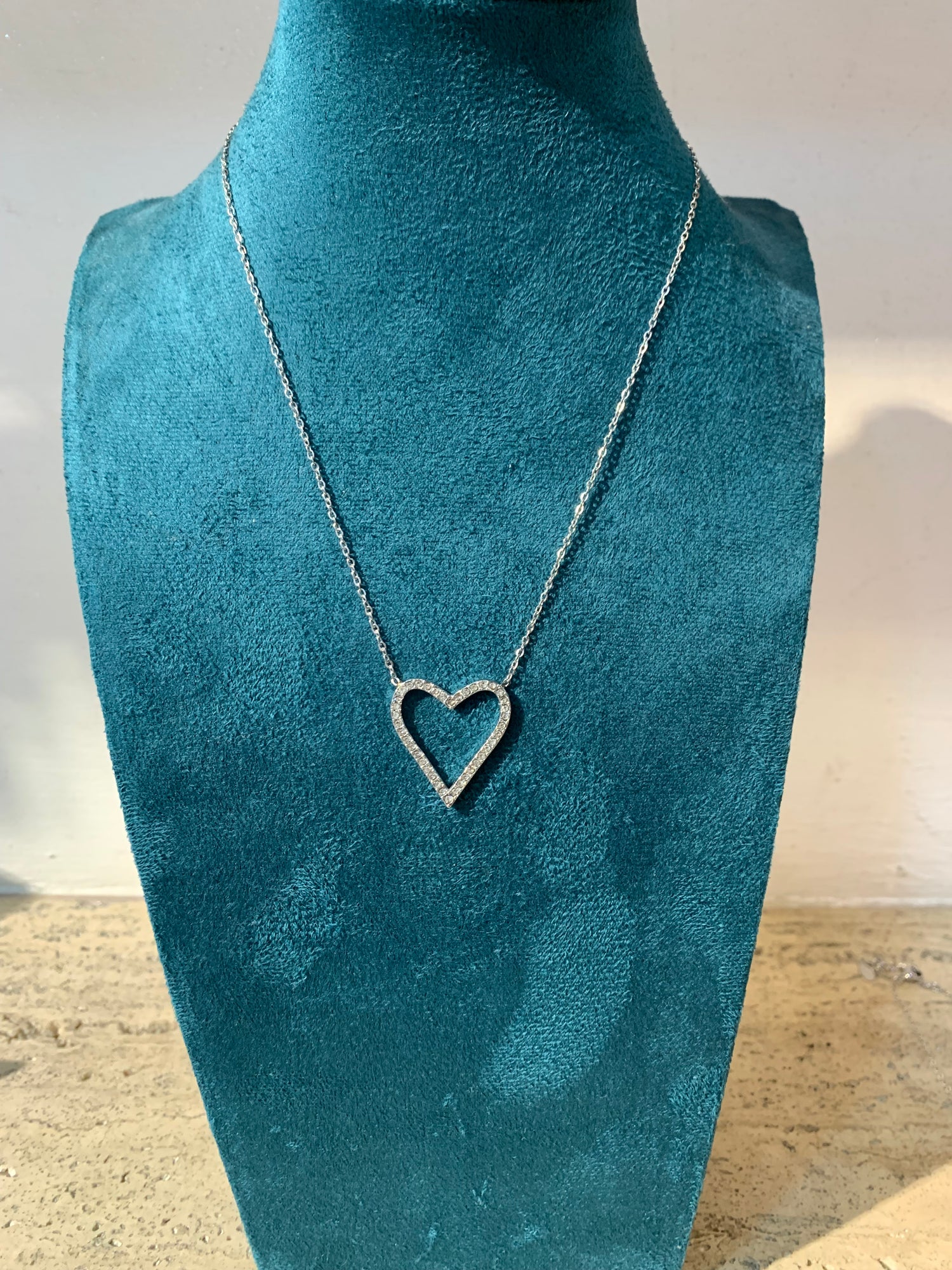 Collana cuore tiffany traforata media