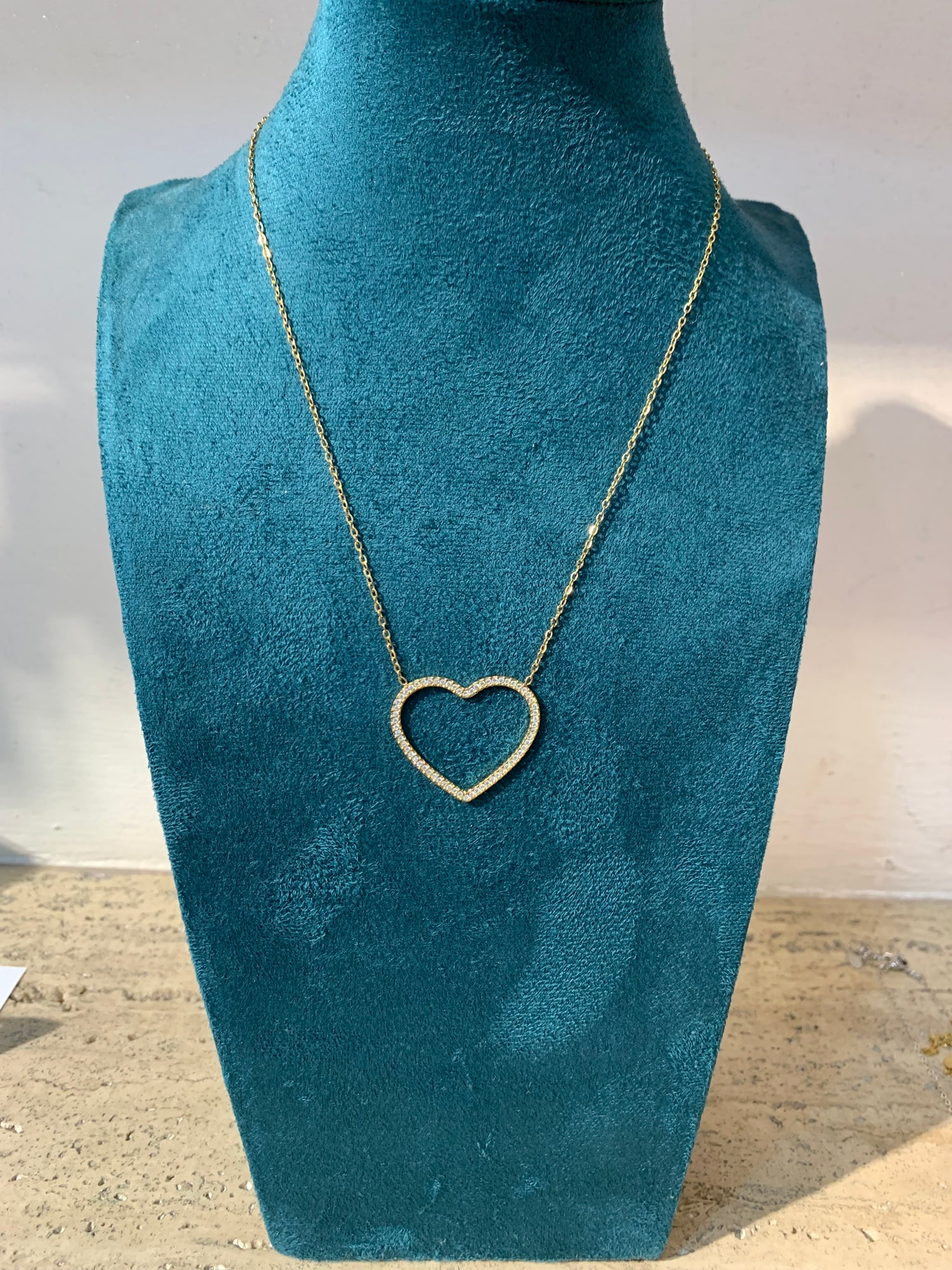 Collana cuore tiffany traforata big