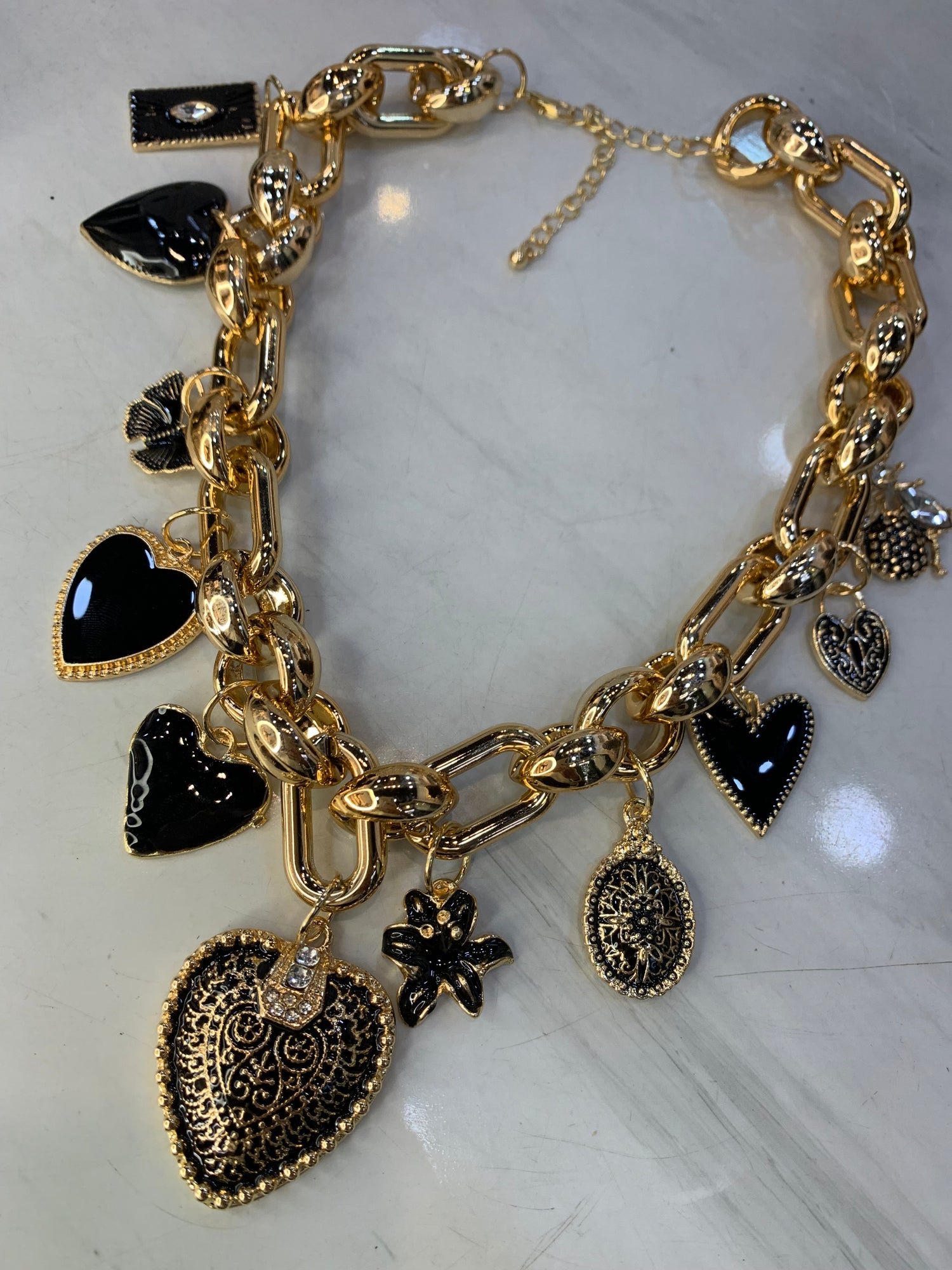 Collana Con Charm Cuori