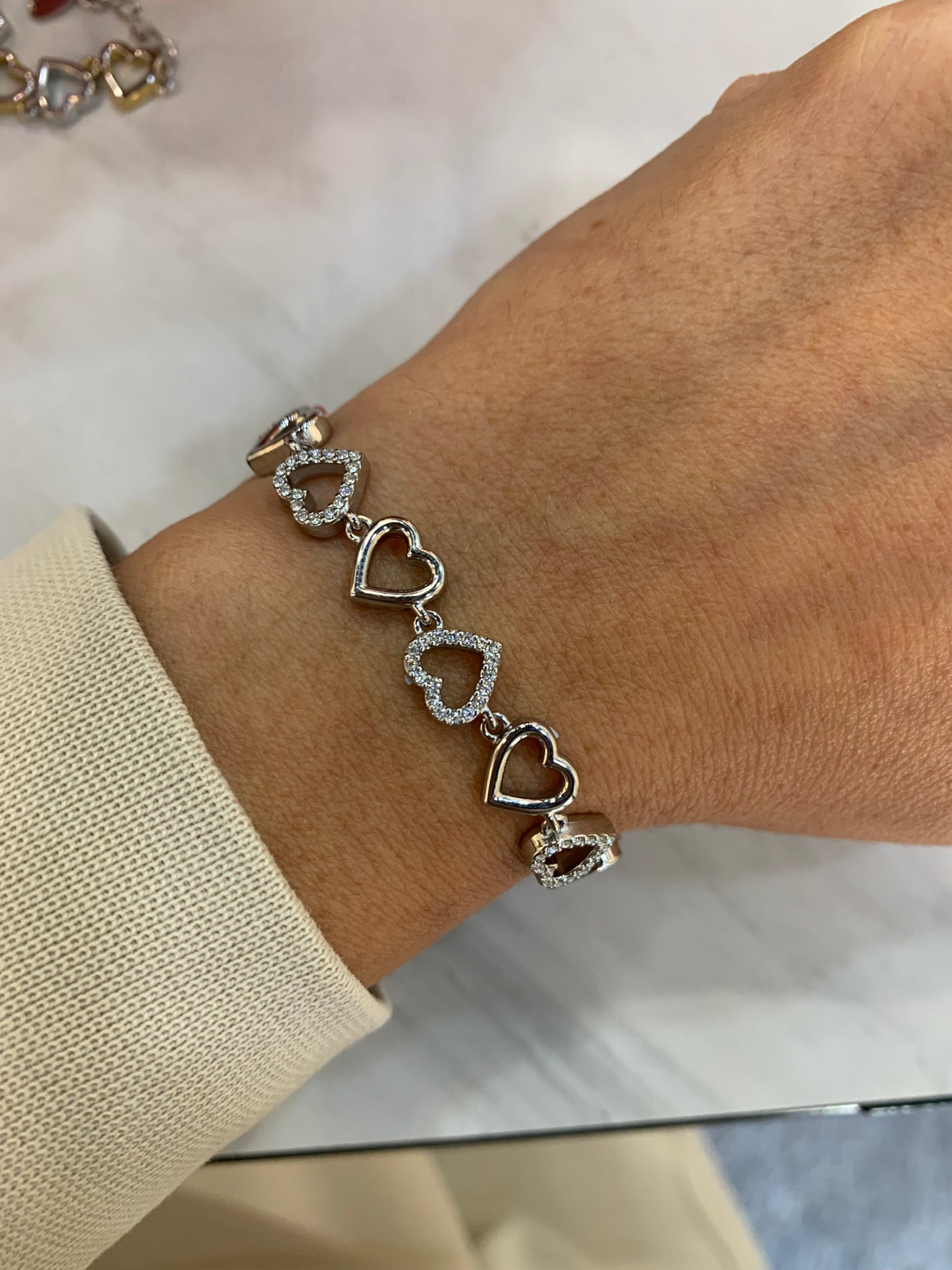 Bracciale Cuori traforati
