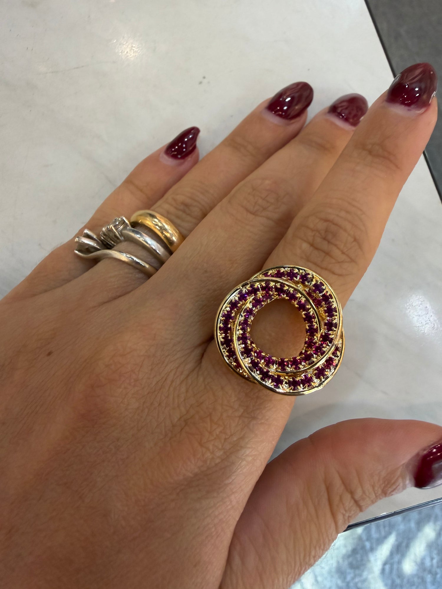 Anello Cerhio strass