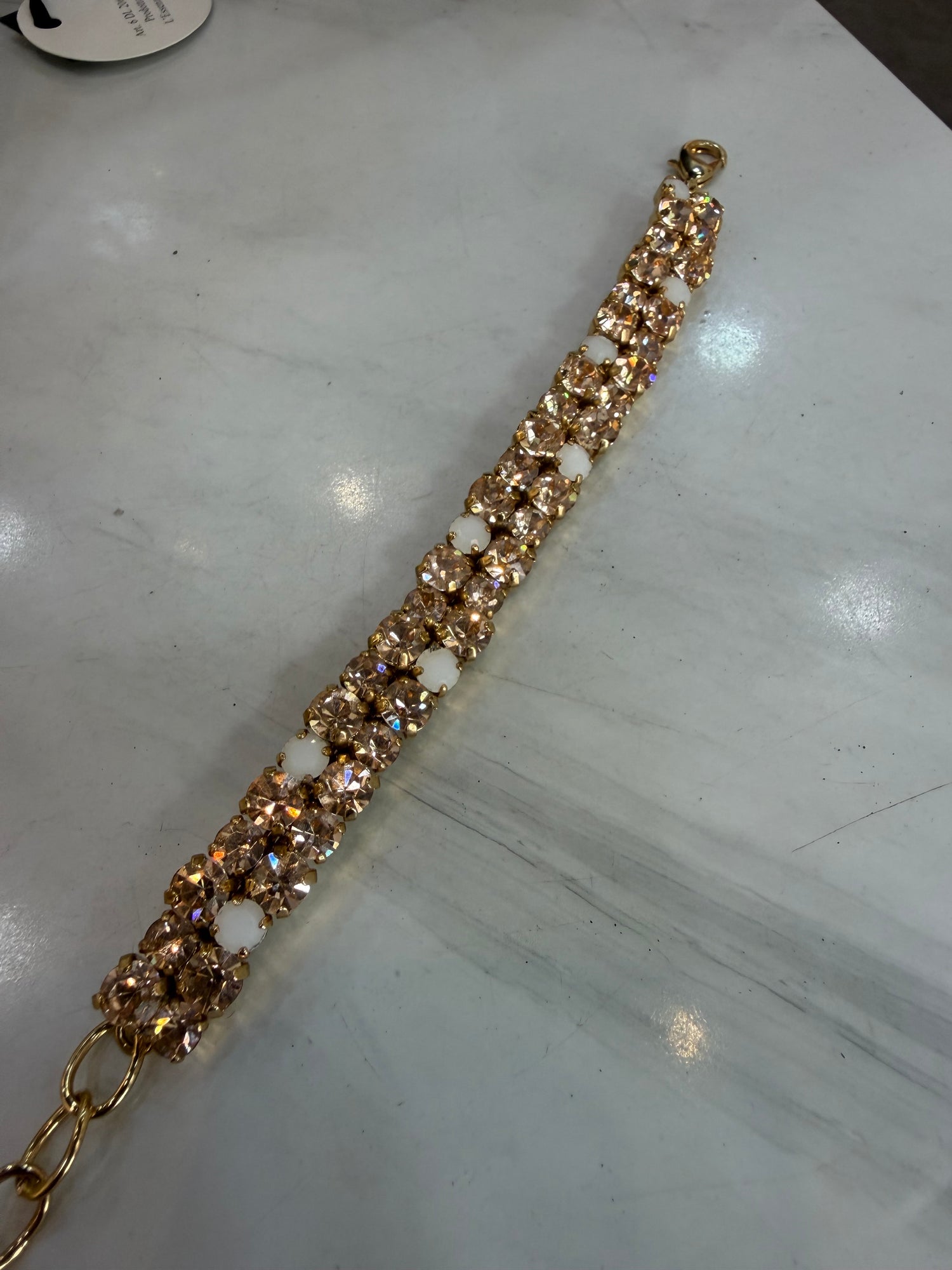 Bracciale Champagne e White