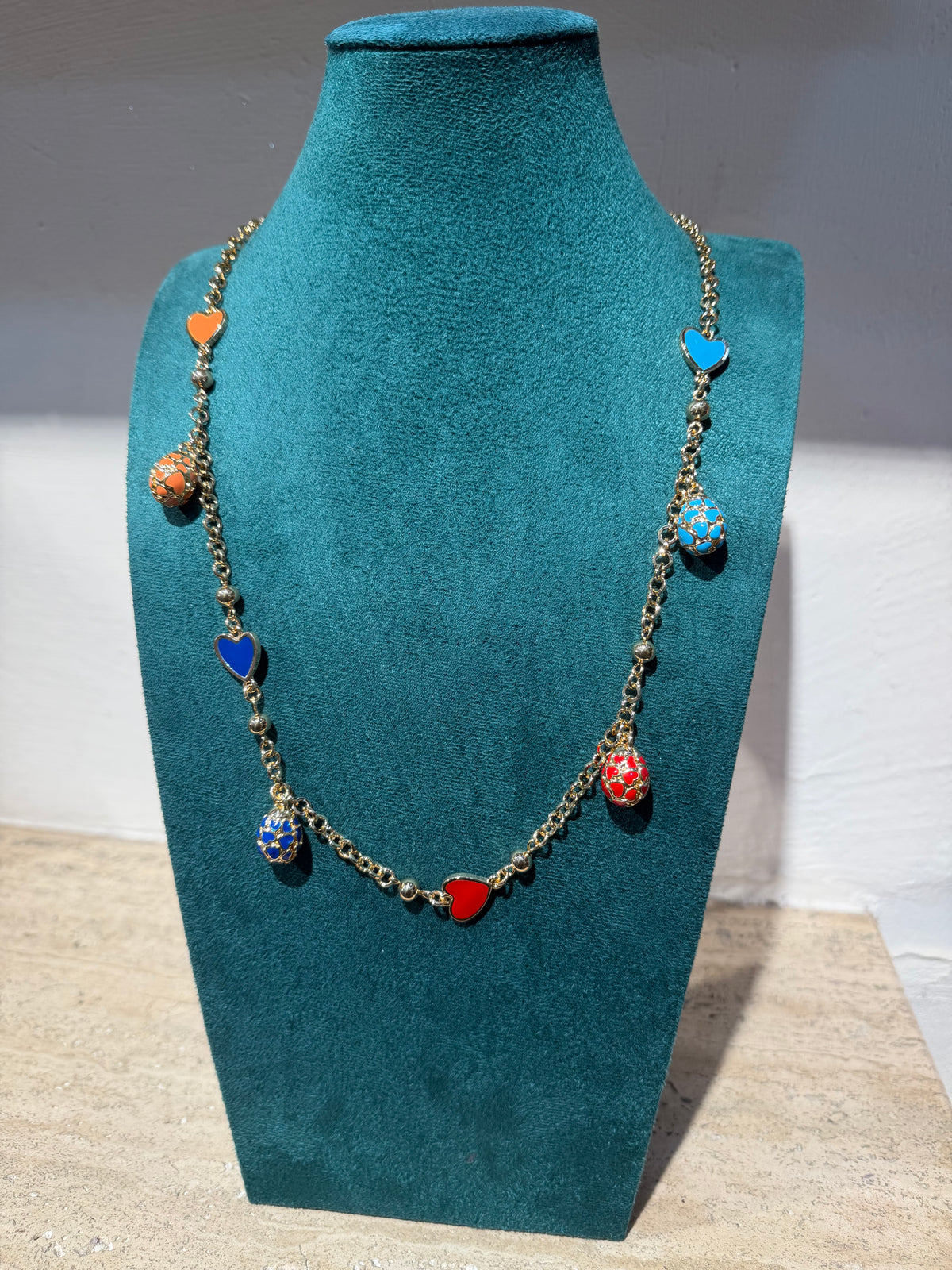 Collana ovetti colorati
