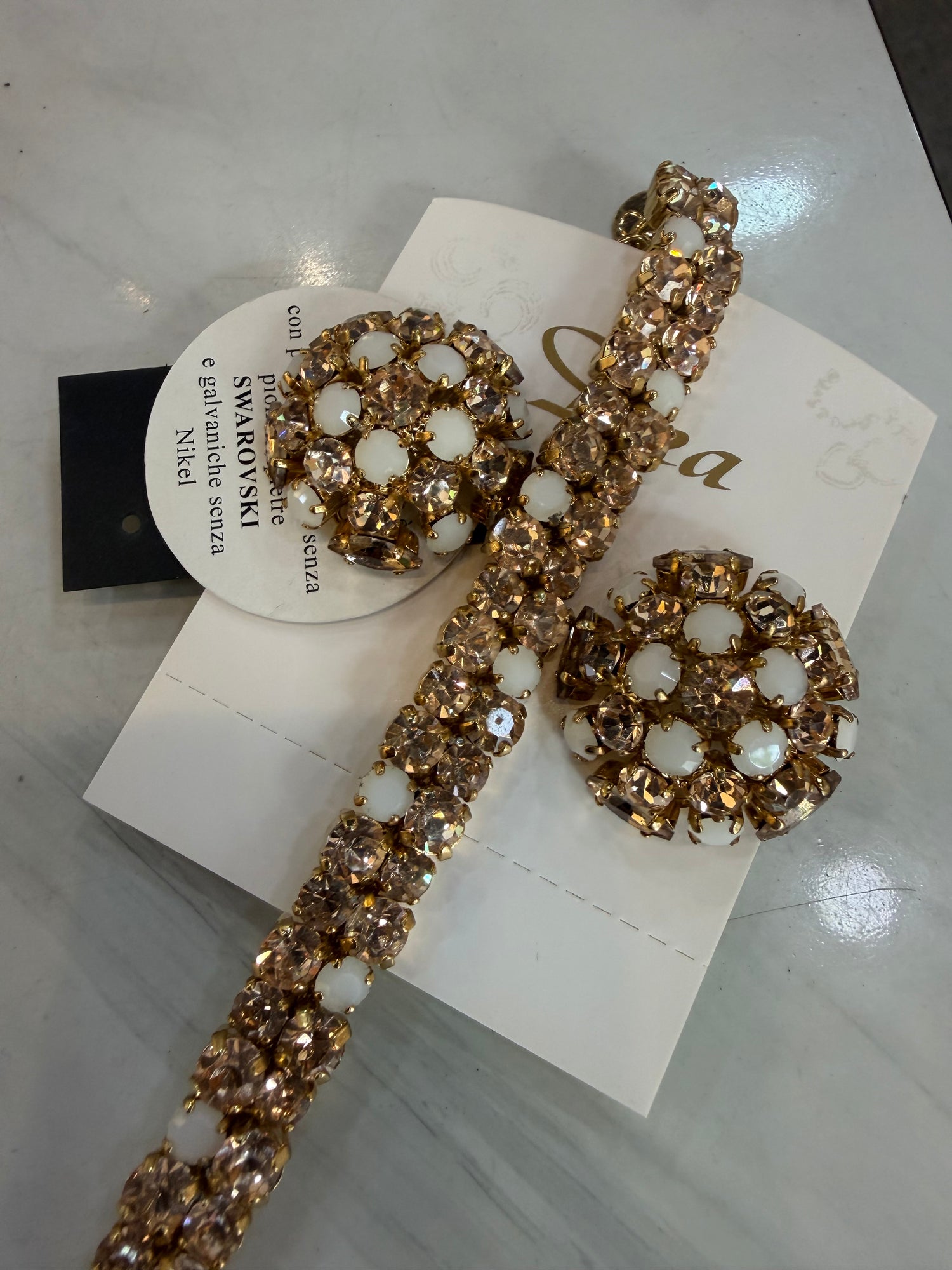 Bracciale Champagne e White