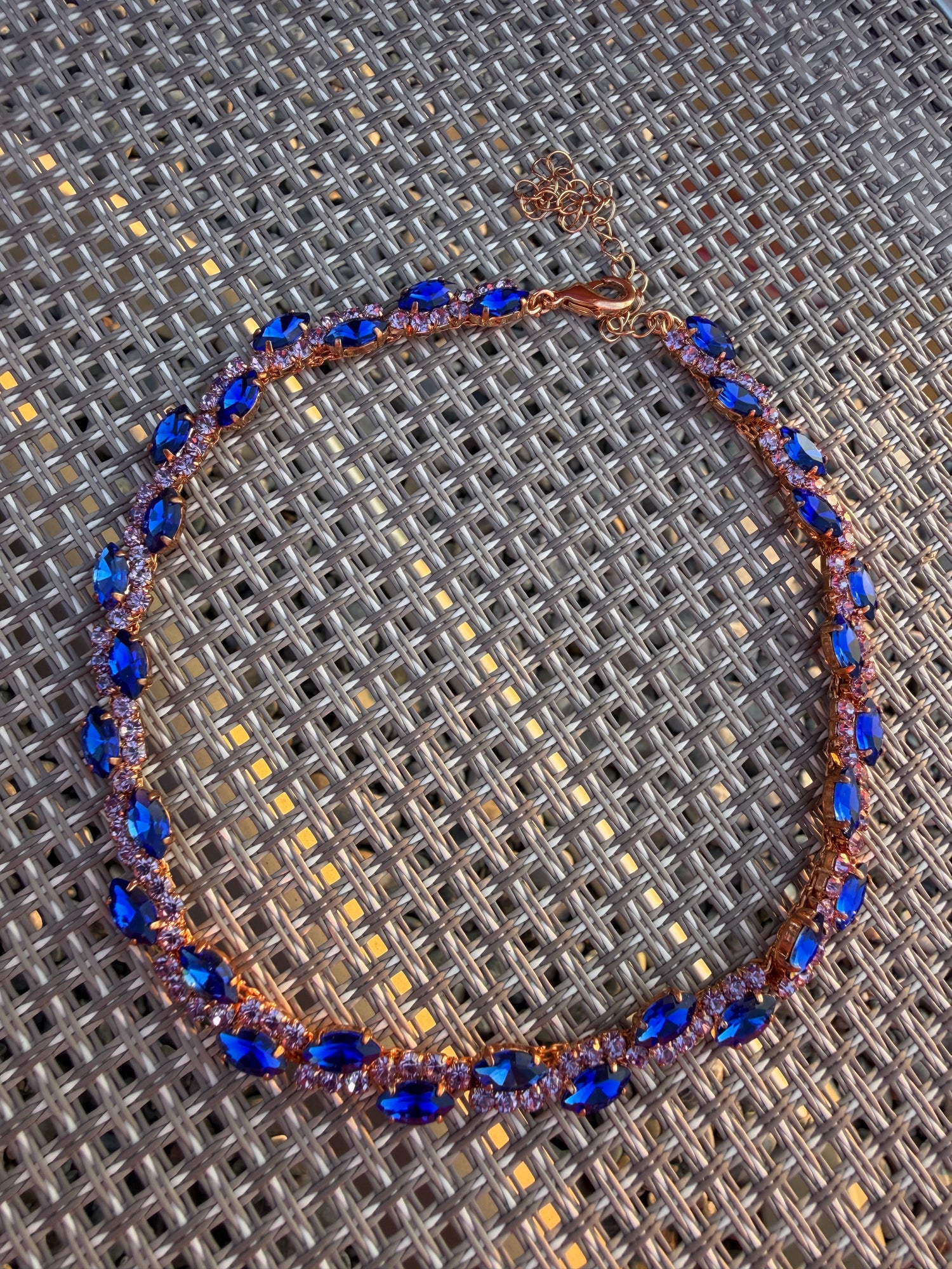Collana Gilda versione Violet e Zaffiro pronto consegna
