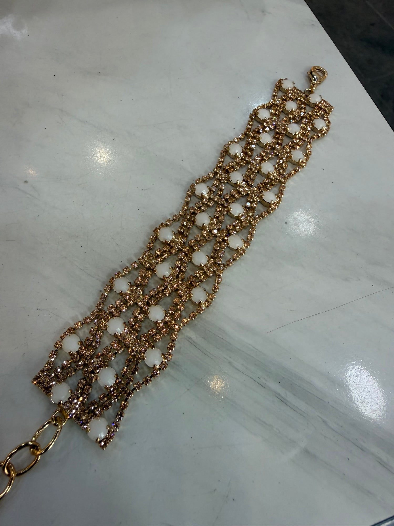 Bracciale Champagne e White Big