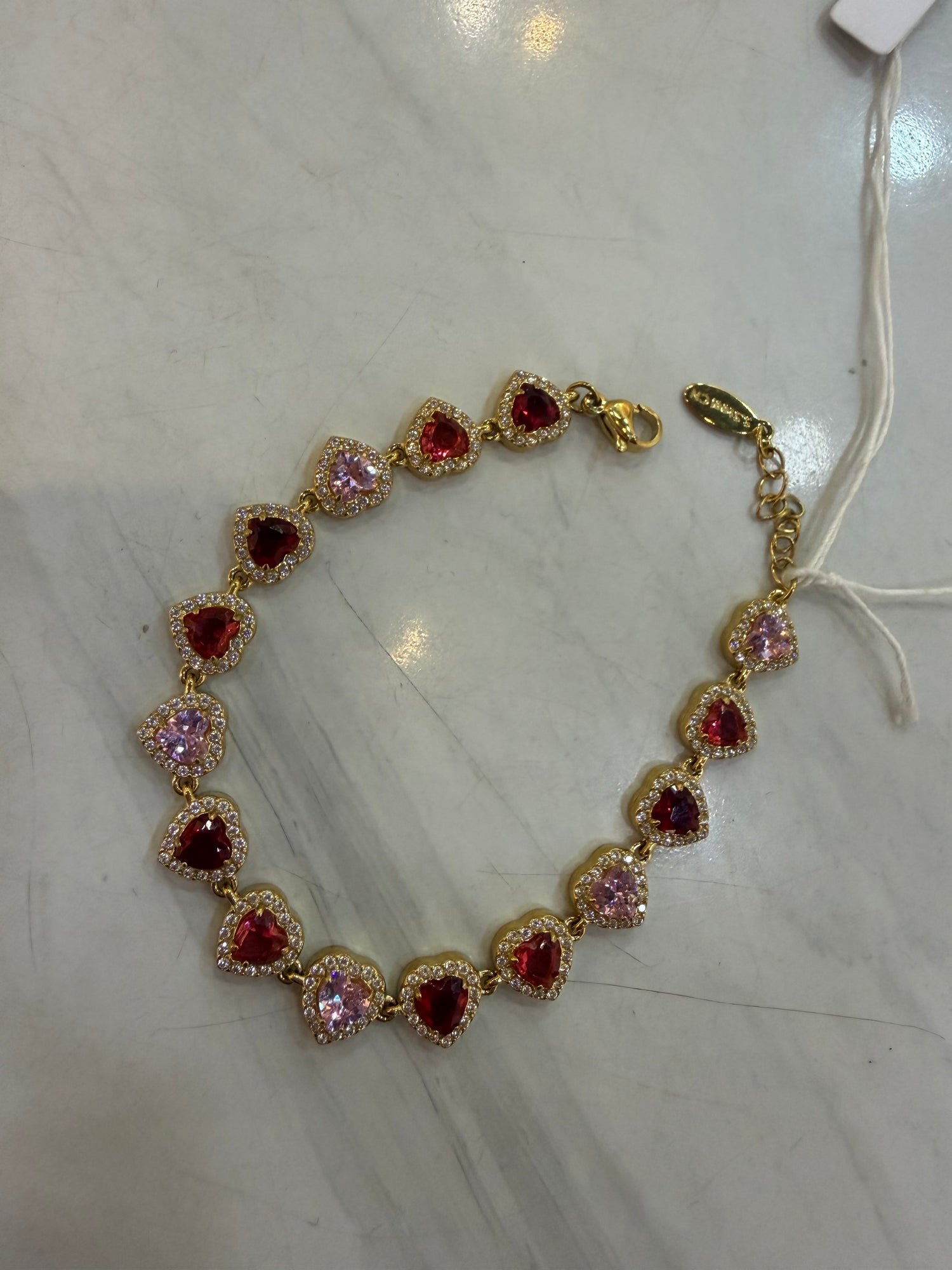 Bracciale Cuori Angelic Rosso e Rosa