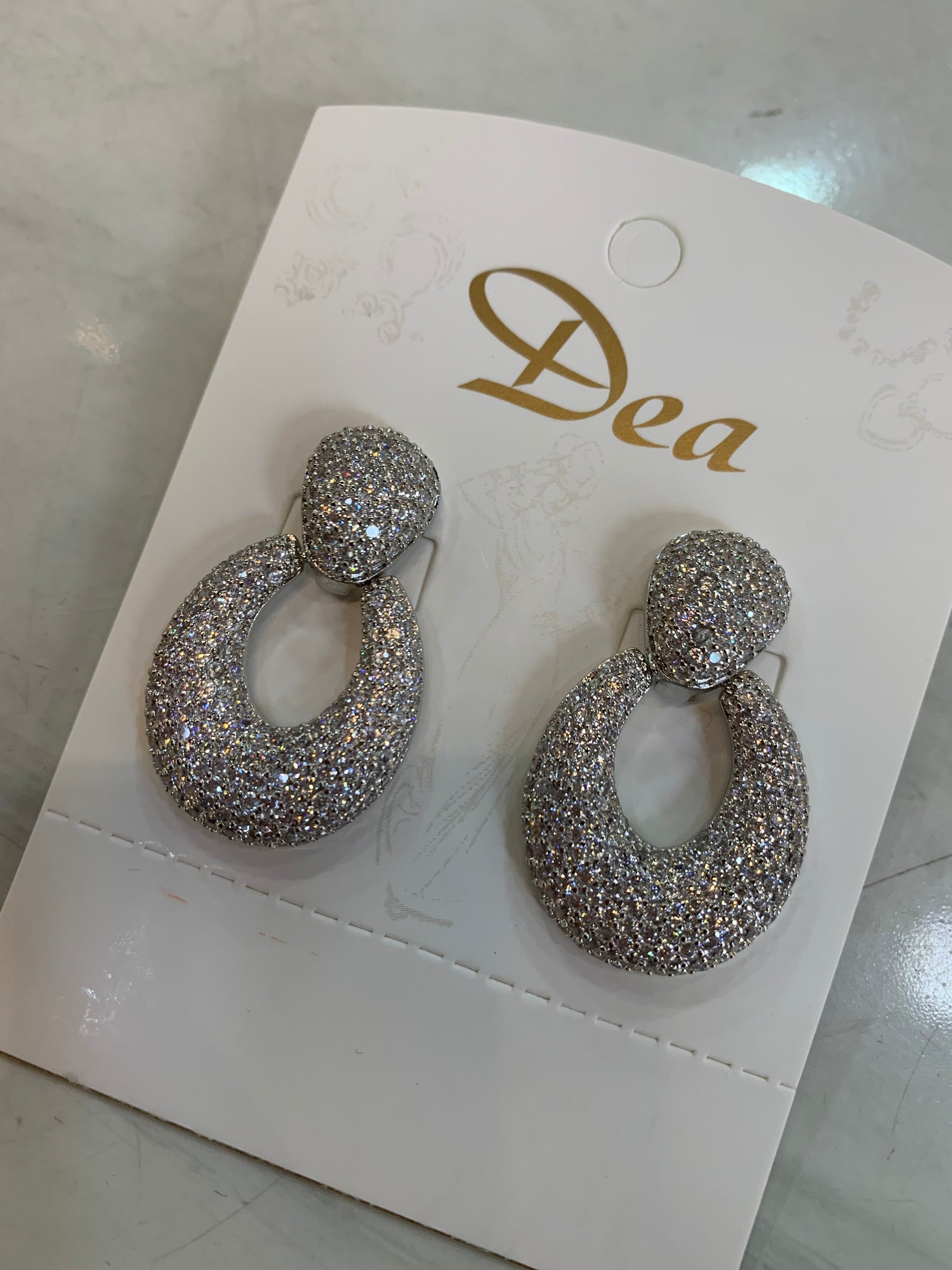 Orecchini Oval Zirconia