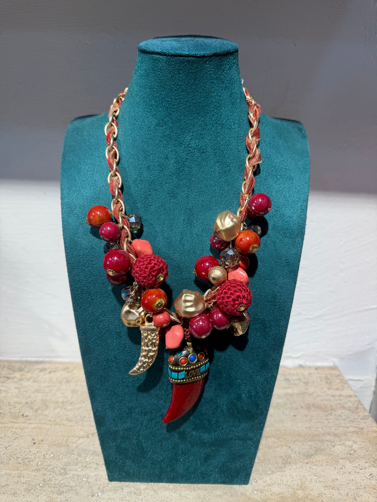 Collana "Love & Charm" con Cornetto Portafortuna