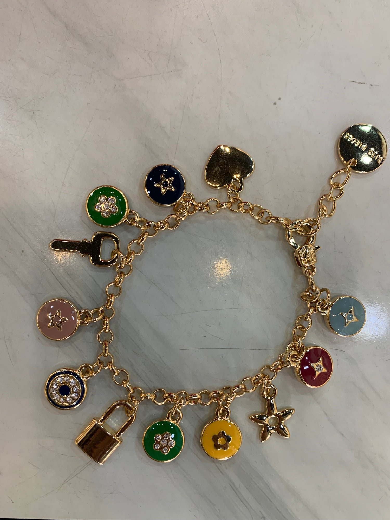 Bracciale con Charms Colorati