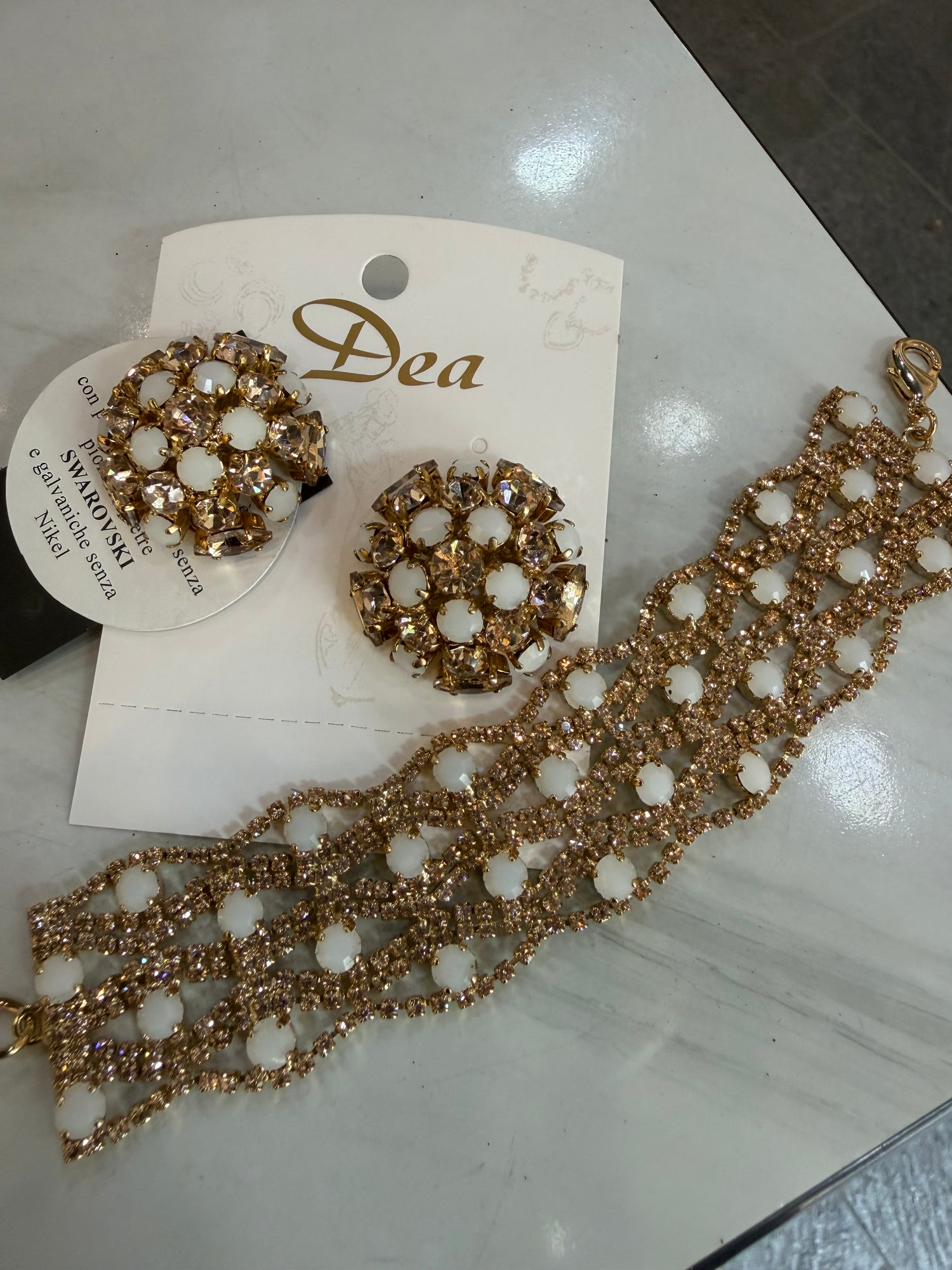 Bracciale Champagne e White Big