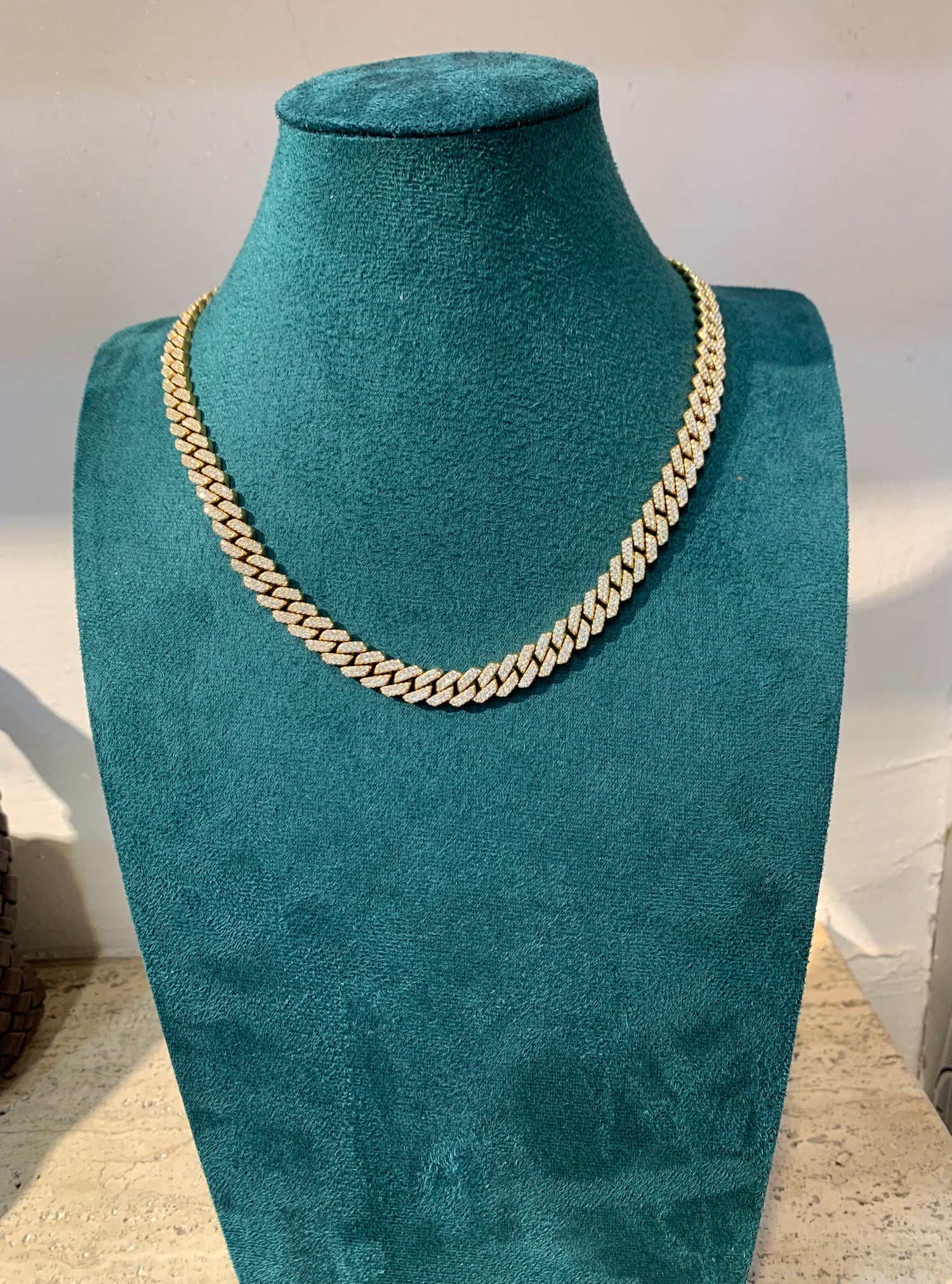 Collana catena Zirconata