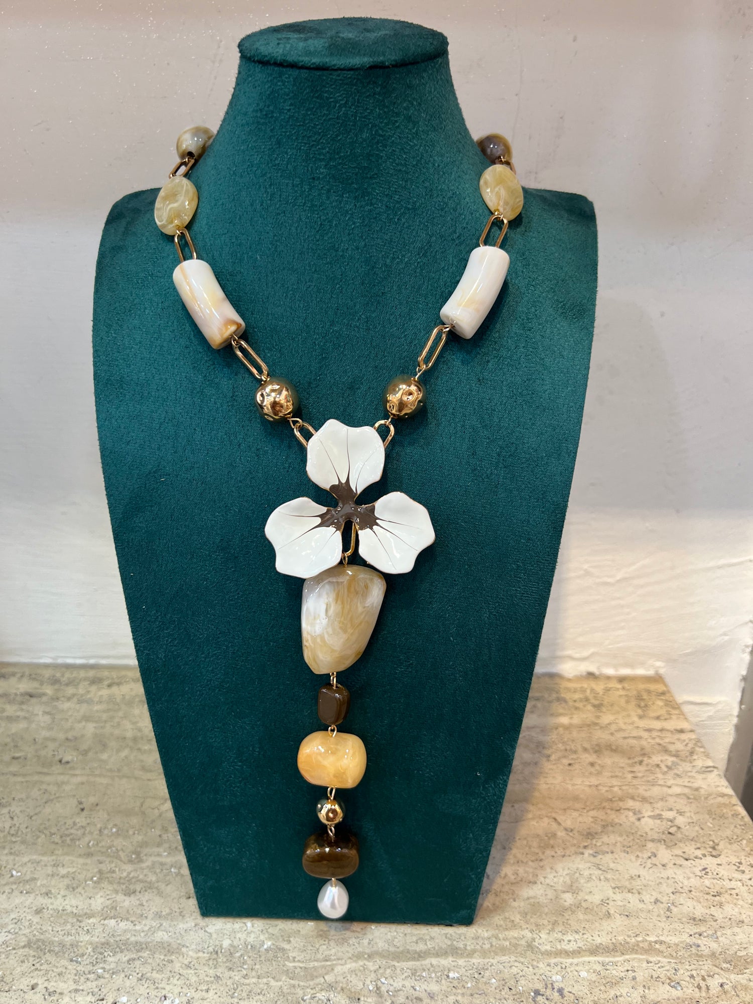 Collana Fiore Venato