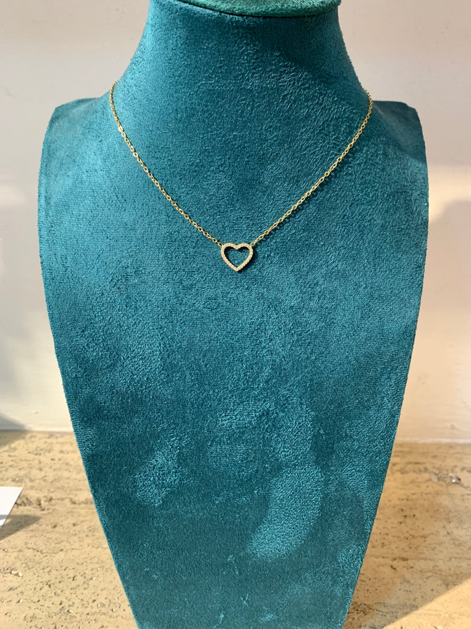 Collana cuore tiffany traforata micro