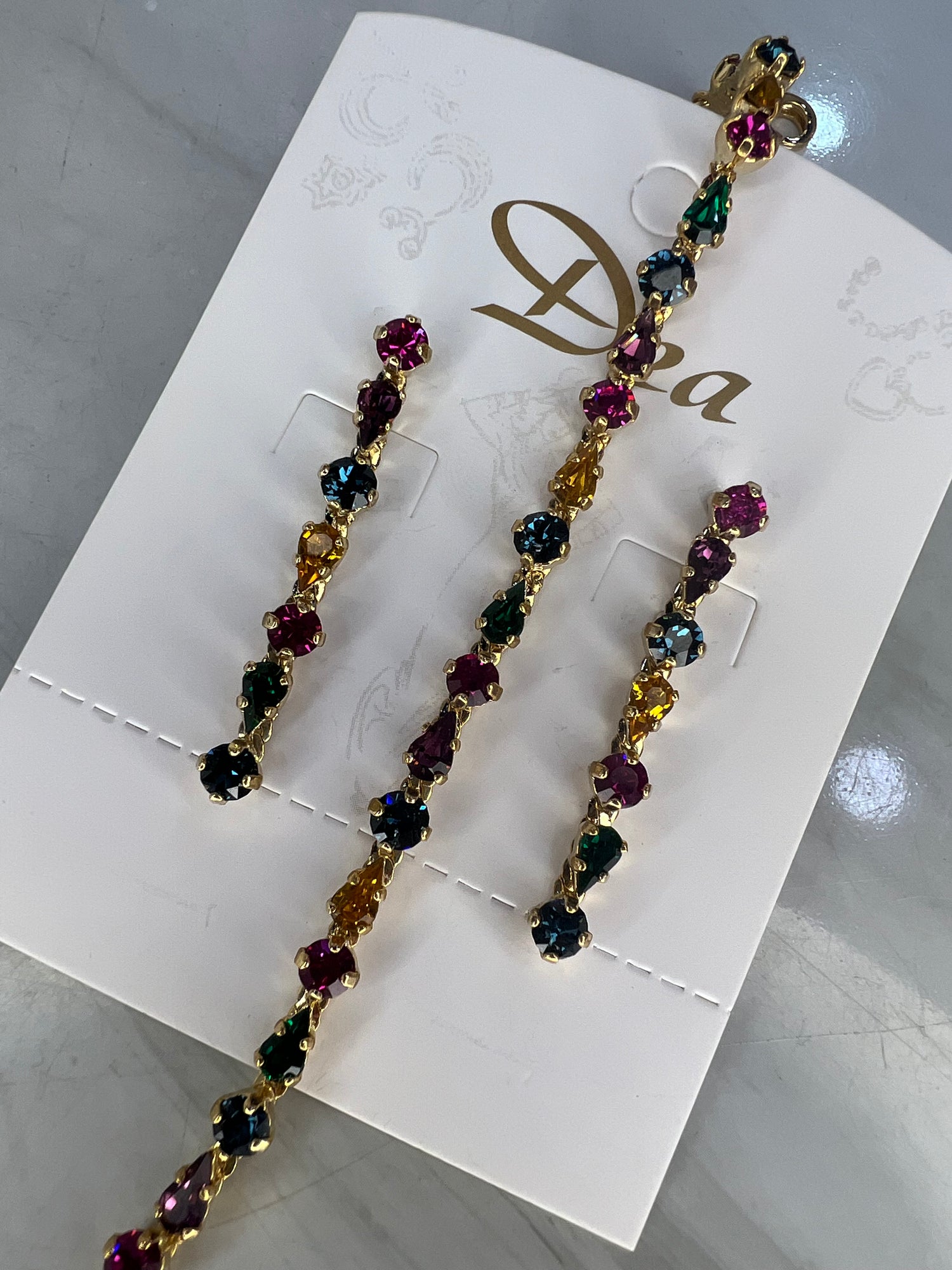 Set orecchini e Bracciale Multicolor