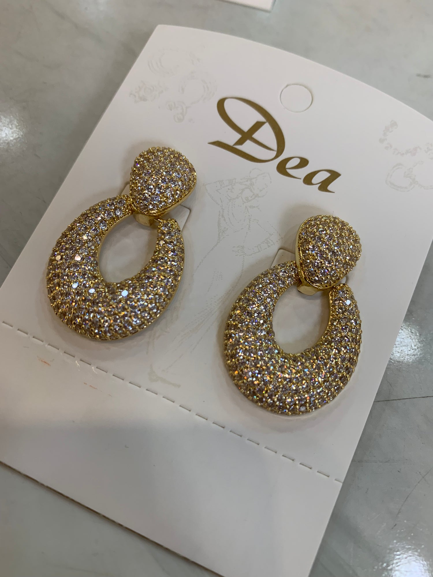 Orecchini Oval Zirconia