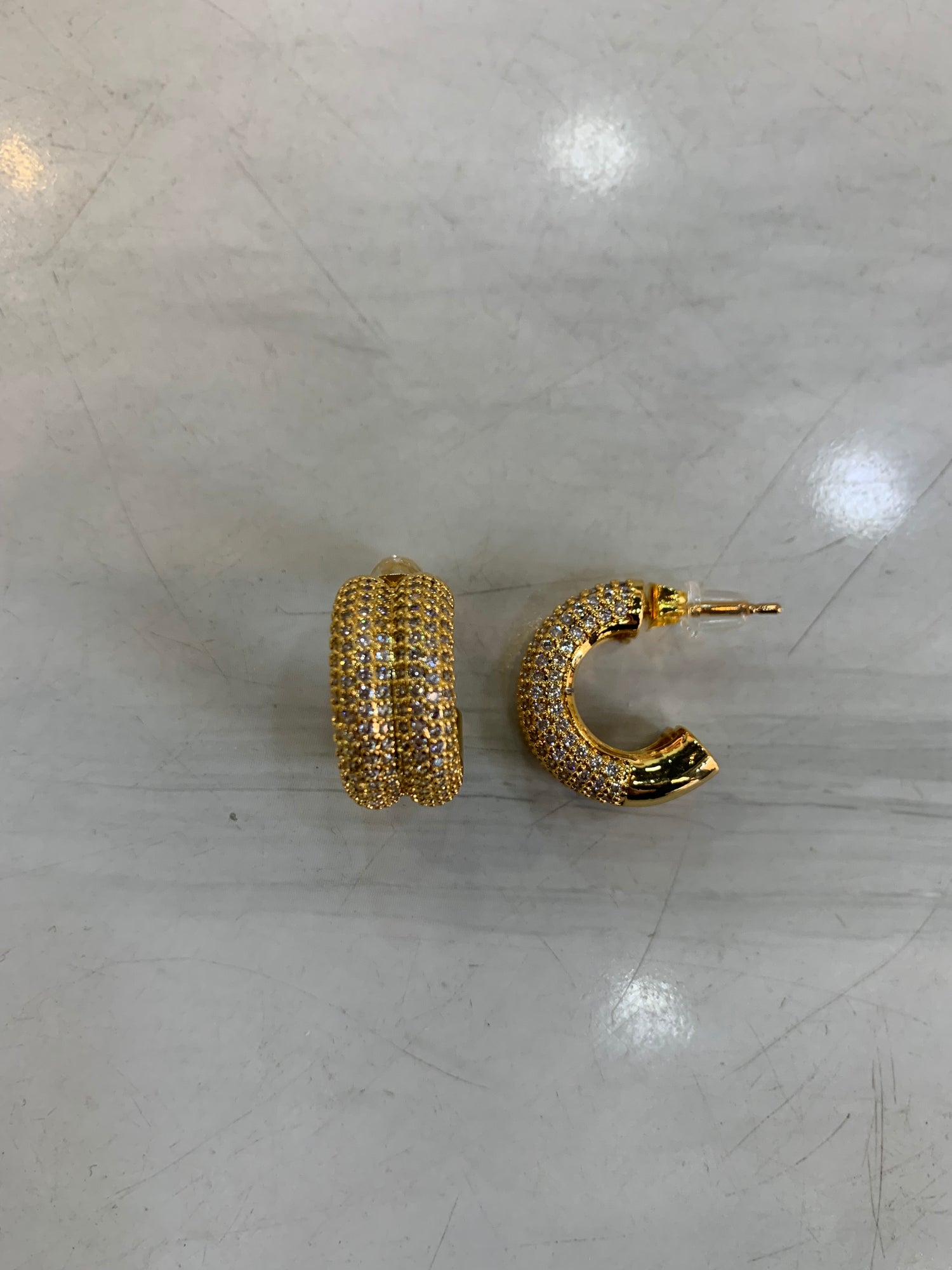 Doppio cerchietto con strass