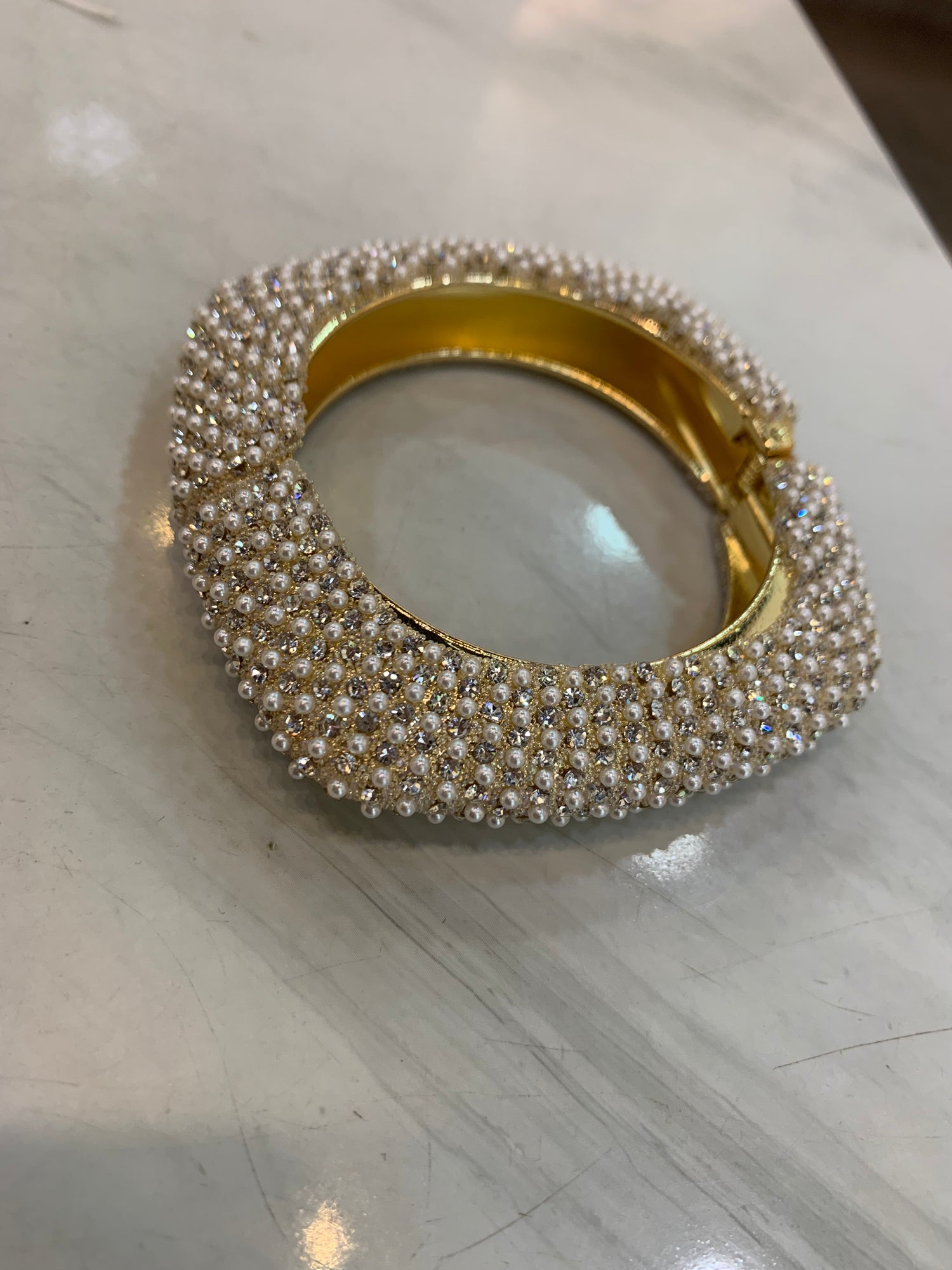 Bracciale Rigido Strass