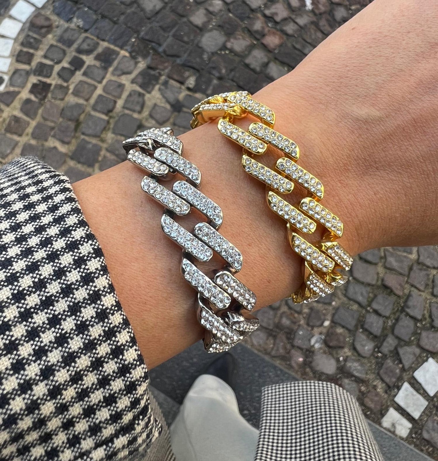 Bracciale Maxi Catena Zirconata