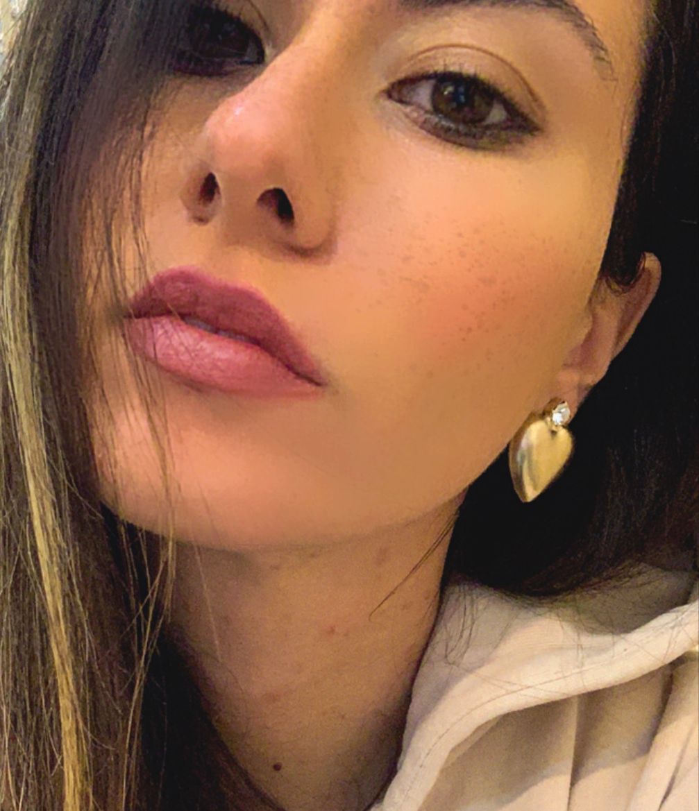 Love Me Earrings with stone