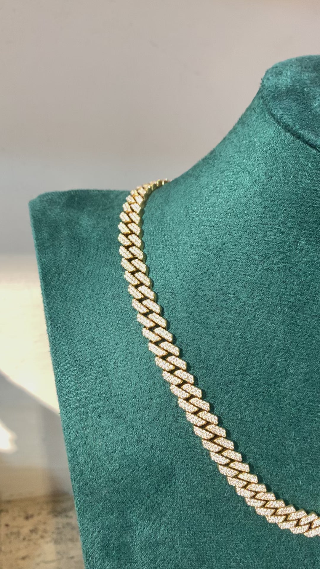 Collana catena Zirconata