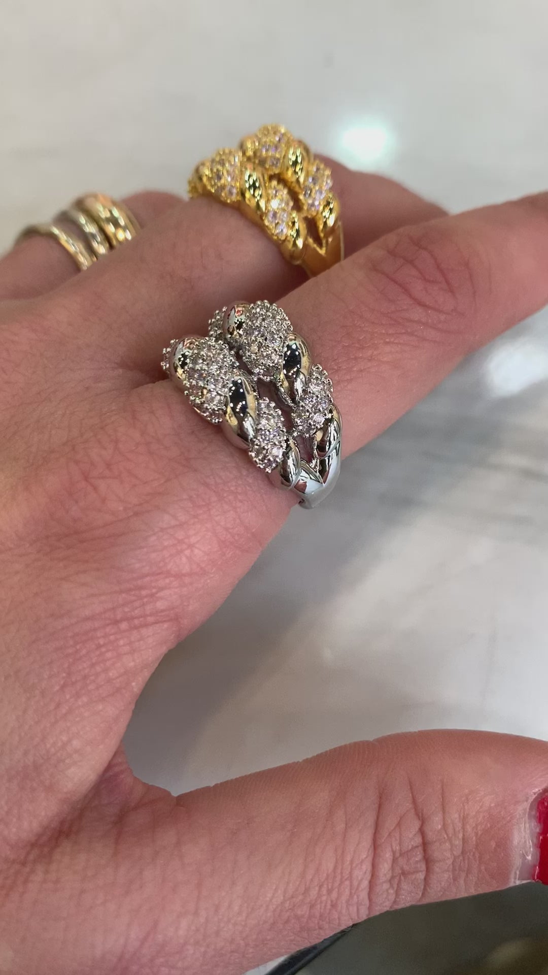 Anello Croissant Ziconato